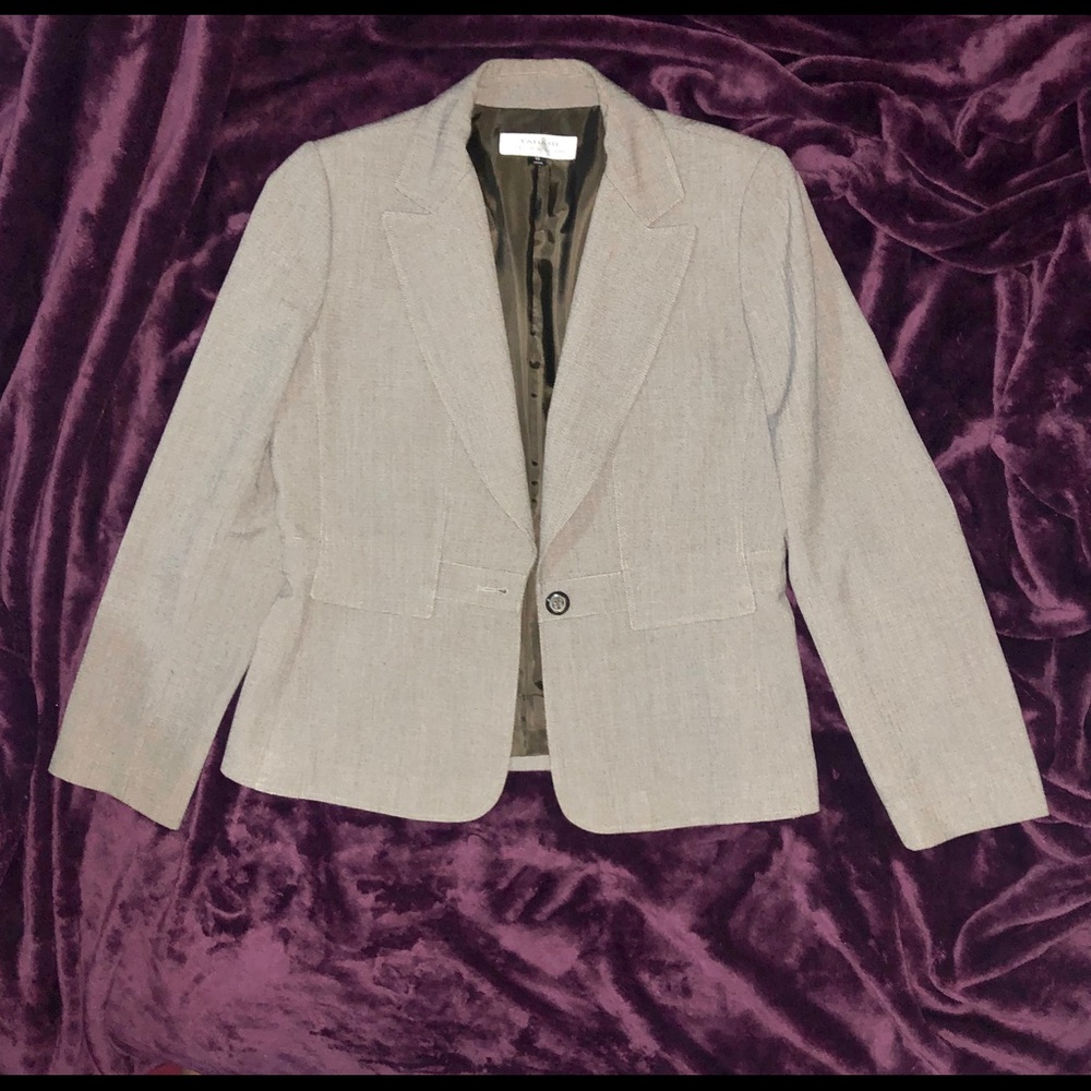 Tahari ASL One Button Blazer!